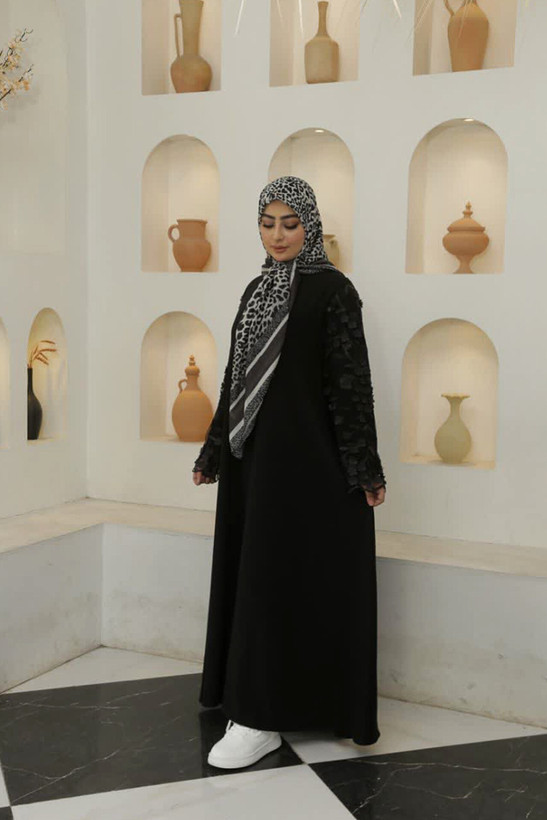 روسری نخی طرح پلنگی