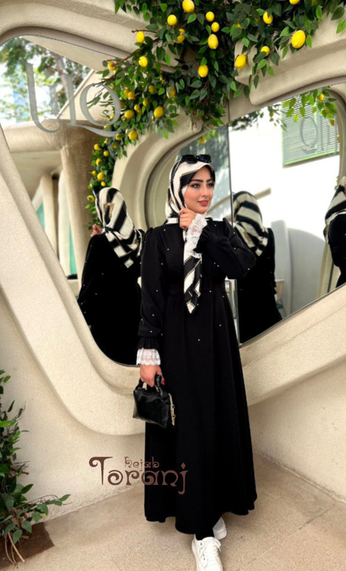 مانتو عبایی مدل روژین